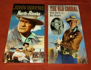 North to Alaska & The Old Corral (VHS) John Wayne Gene Autry Roy Rogers *SEALED* - Picture 1 of 4