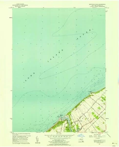 Mattituck Hills, NY - 1956 Historical Vintage Map Print, Long Island Cartography - Picture 1 of 1