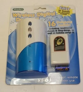 Hampton's Wireless Doorbell w Waterproof Remote 16 Sounds New ! (EL05) - Picture 1 of 1
