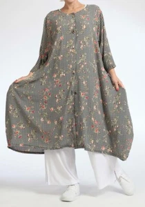 PLUS SIZE BLACK/MULTI GINGHAM/FLOWERS 2 POCKETS A-LINE JACKET/DRESS Size 18-20 - Picture 1 of 5