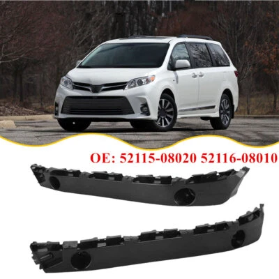 For TOYOTA 2011-2020 SIENNA FRONT BUMPER SUPPORT RETAINER BRACKET SET=LH & RH Foto 1 de 4