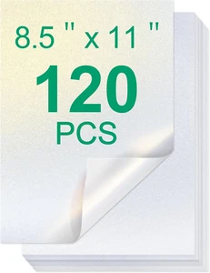 White Shimmer Cardstock 120 Pack Metallic Golden Cardstock Paper, 8.5 X 11 Inche - Picture 1 of 6
