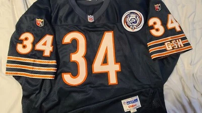 Camiseta Walter Payton Chicago Bears 75 Aniversario Wilson Auténtica Talla 52 Foto 1 de 4