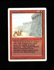 MTG Wall of Stone SP Revised 3rd Ed. Magic the Gathering ~ Free Shipping ~ - Picture 1 of 2