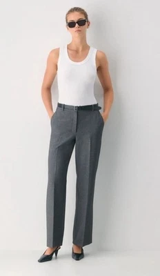 Pantalones de vestir BABATON gris pierna recta - talla 6~ elegantes~ Foto 1 de 4