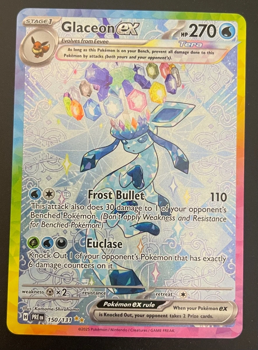 Glaceon Ex 150/131 Prismatic Evolutions for sale | eBay