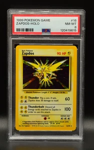 Zapdos Holo 1999 Pokemon Base Set Unlimited #16 WOTC PSA 8 Newly Graded - Picture 1 of 2