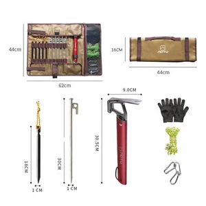 Sleek Outdoor Tent Accessory Organizer Bag with Hammer and Multi Tool Features - Bild 1 von 12