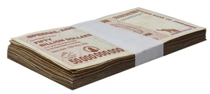 Zimbabwe 50 miliardi di dollari assegno speciale agro, 2008, P-63, usato x 100 pezzi - Foto 1 di 4