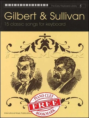 Gilbert & Sullivan Easy Keyboard Library Music Book plus Key Signature Bookmark - Image 1 of 4