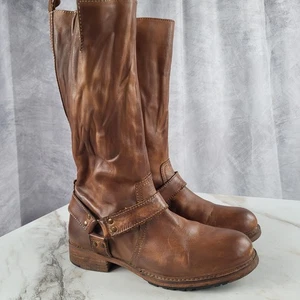 Botas occidentales de motociclista con arnés hasta la rodilla Foundry Co de colección tostadas para mujer talla 7,5 - Imagen 1 de 18