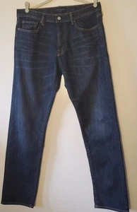 Pantalones de mezclilla rectos Lucky Brand 221 para hombre talla 33 X 32 azul 0278 cremallera tiro medio - Imagen 1 de 17