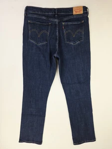 Levis 31 x 30 Damengröße 12 klassisch gerade blau Denim 5-Pocket-Logo-Etikett Jeans - Bild 1 von 14