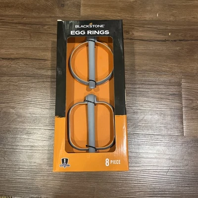 NEW 8 Blackstone Griddle Silicone Egg Rings 4 Circles 4 Squares Crab Or Pancakes - Image 1 of 4