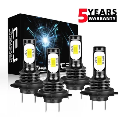 Para Mercedes-Benz GLC300 2016-2020 4 piezas H7 H7 LED faros bombilla alta baja Foto 1 de 4