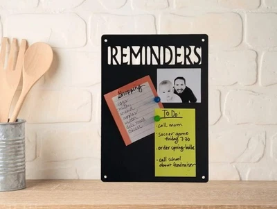 REMINDERS Memo Message Board 8x11 inch Made in USA - Kitchen or Office Decor - Image 1 of 4