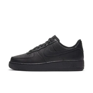 Nuevo con etiquetas Nike Air Force Ones '07 para mujer, negro completo, 11,5 - Imagen 1 de 4