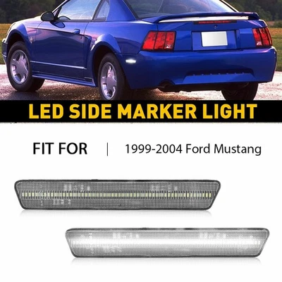 LED Rear Side Marker Signal Light For 1999-2004 Ford Mustang 2000 2001 2002 2003 - Изображение 1 из 4