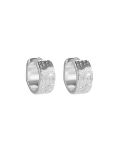 Glisten Hoops Sterling Silver Set - Picture 1 of 2