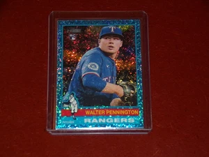 2025 Topps Heritage Chrome Aqua Sparkle Refractors RC Walter Pennington - Picture 1 of 1