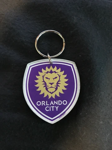 Orlando City Soccer Lion Logo Keychain Cover