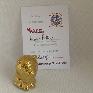 WADE Gold Lion Father 1 Of 20 Made plus Certificate - Picture 1 of 5