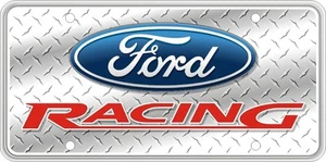 Ford Racing on Silver Faux Diamond Plate SVFORD12C - Picture 1 of 1