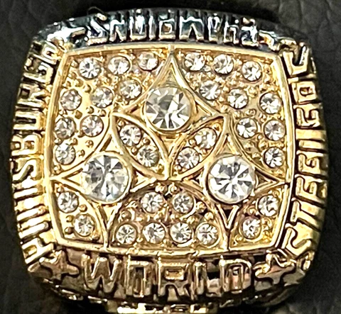 1978 Pittsburgh Steelers NFL Championship Replica Ring Terry Bradshaw Cover