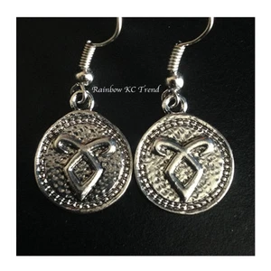 The Mortal Instruments City Of Bones Angelic Power Rune Earrings Silver - Bild 1 von 1