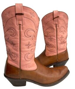 Ariat Pink Cattle Drive Leather Western Cowboy Boots 13620 Cowgirl Women's 7.5 B