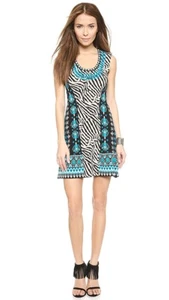 Nanette Lepore Womens Knit Sleeveless Safari Sheath Dress Size L $378 NWT - Picture 1 of 6