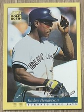 1994 Score Gold Rush Rickey Henderson #35