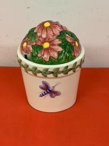 PORTMEIRION --- BOTANISCHER GARTEN --- ARBEITSPLATTEN KONVOLUT, FIGÜRLICHE ZUCKERDOSE - Bild 1 von 5