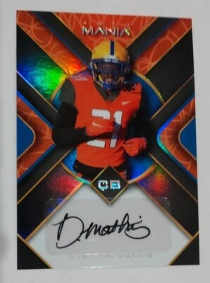 2022 Wild Card Mania Damarri Mathis AM-TH64 Rookie Auto PITT Panthers,  Broncos - Image 1 of 4