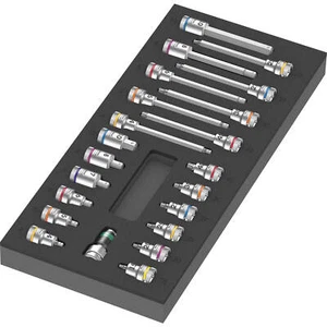 Wera 9723 Zyklop 22-tlg. 3/8" Antrieb Sechskant und Torx Steckschlüssel Bit Satz - Bild 1 von 1