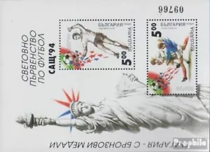 Bulgaria Bloque 227 (completa edición) nuevo con goma original 1994 Fútbol-WM ´9 - Imagen 1 de 1