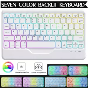 Backlit Keyboard PU Leather Case Mouse For iPad 11th Generation 11 inch A16 2025 - Picture 1 of 107
