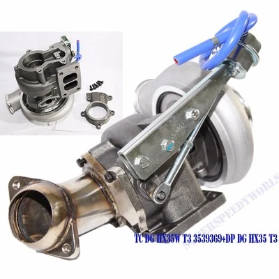 Codo HX35W 3539369 diésel turbo + salida de 3" SS UPGRADE para Dodge RAM 6BT 5,9 L Foto 1 de 4