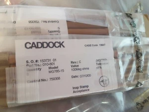 Caddock MG785 dicker Filmwiderstand MG785-15 100meg Ohm +- 1% NEU SELTENER VERKAUF $ 29 - Bild 1 von 2