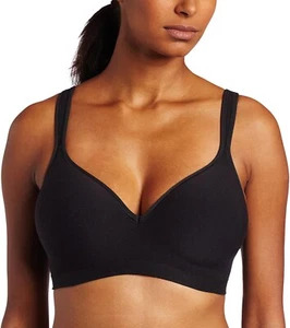 Bali Women's 181489 Comfort Revolution Wire Free Bra Underwear Black Size 34B - Picture 1 of 2