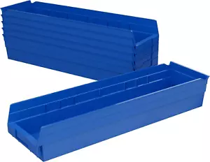 30164 Plastic Shelf Bins, Heavy Duty Storage Bins for Garage, Closet, and Drawer - Picture 1 of 8
