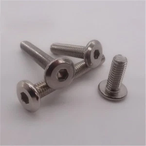 Tornillos de enchufe hexagonal M6 M8 pernos de cabeza plana grandes pernos Allen muebles perno tornillo 8-45 mm - Imagen 1 de 3