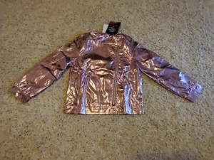 NWT Disney D-Signed Descendants Girls "Future Queen" Foil Moto Jacket Size XL - Picture 1 of 12