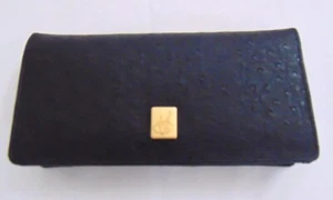 NUEVO CON ETIQUETAS Chateau Anne EE. UU. Vincent Van Gogh Línea de Moda Cartera de Cuero Negra - Imagen 1 de 11