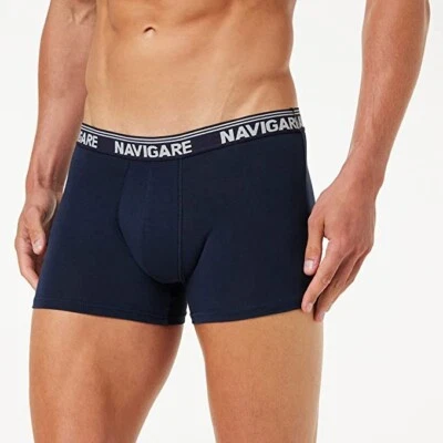 Navigare set da 6 boxer uomo un cotone elasticizzato con elastico esterno. - Immagine 1 di 3