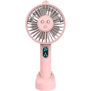 2x Portable Mini Hand-Held Fan 3 Speed Cooler Cooling USB Desk Moisturizing Spra - Picture 1 of 6