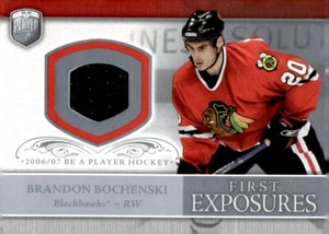 2006-07 Be A Player Portraits First Exposures Brandon Bochenski Rookie Jersey  - Picture 1 of 2