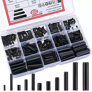 460 Pcs Roll Pin Assortment Set, Slotted Metric Spring Pins Split Expansion Pin - Picture 1 of 8