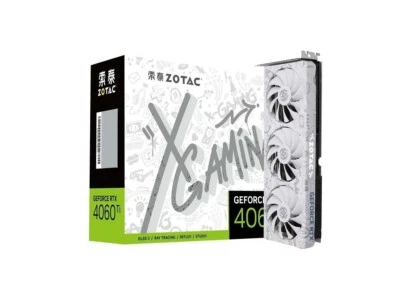 ZOTAC GeForce RTX 4060Ti-8GB X-GAMING OC WHITE GDDR6 Graphics card - Image 1 of 4