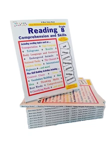 Basic Skills Reading Comprehension Language Arts Workbook Grade 8, McGraw-Hill - Picture 1 of 4